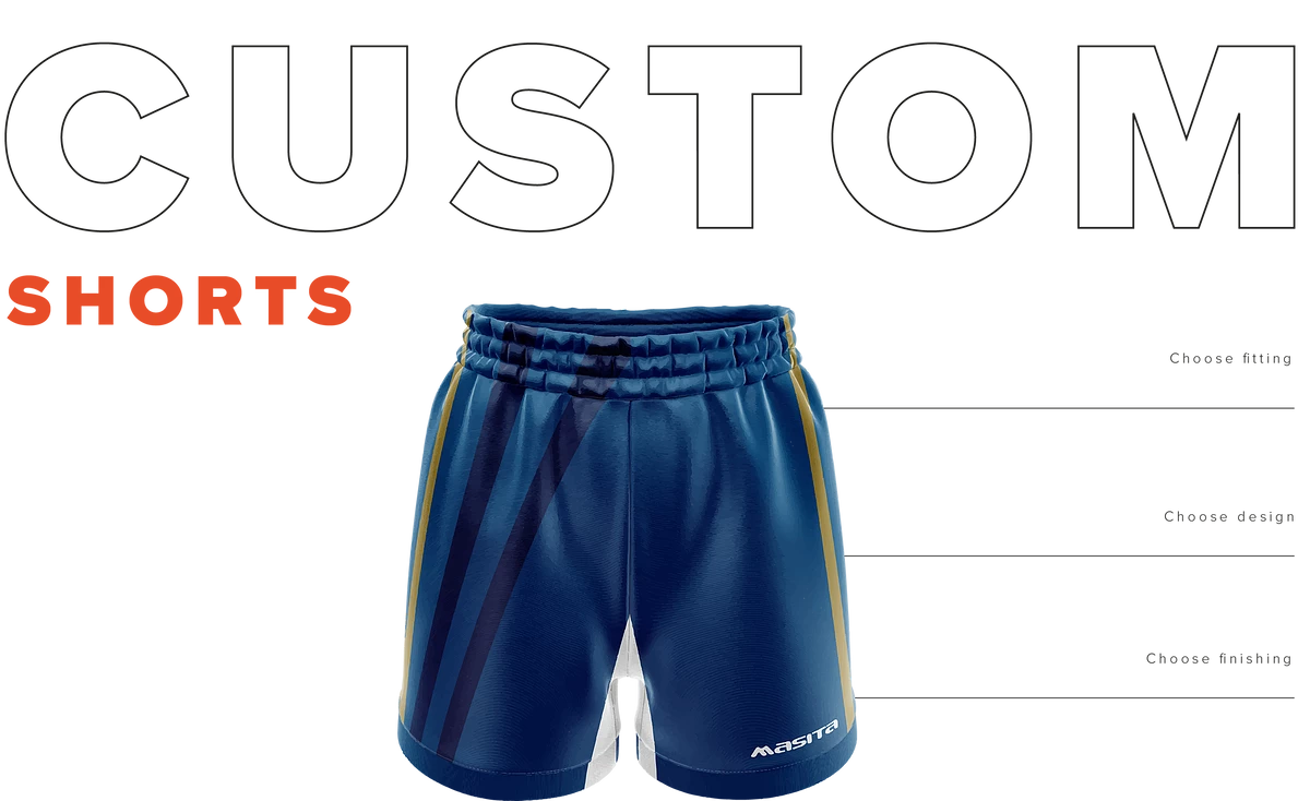 Masita customizable blue shorts